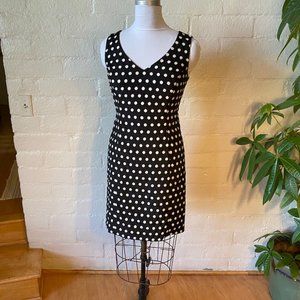 Ralph Lauren navy polka dot dress